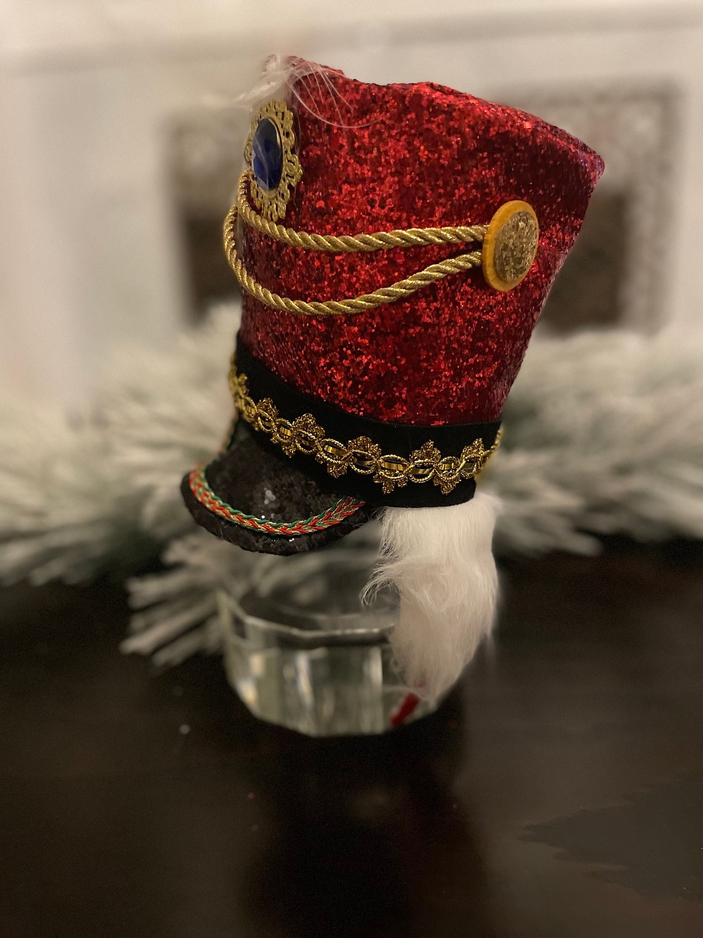 9.75" Nutcracker hat headband. Kids.