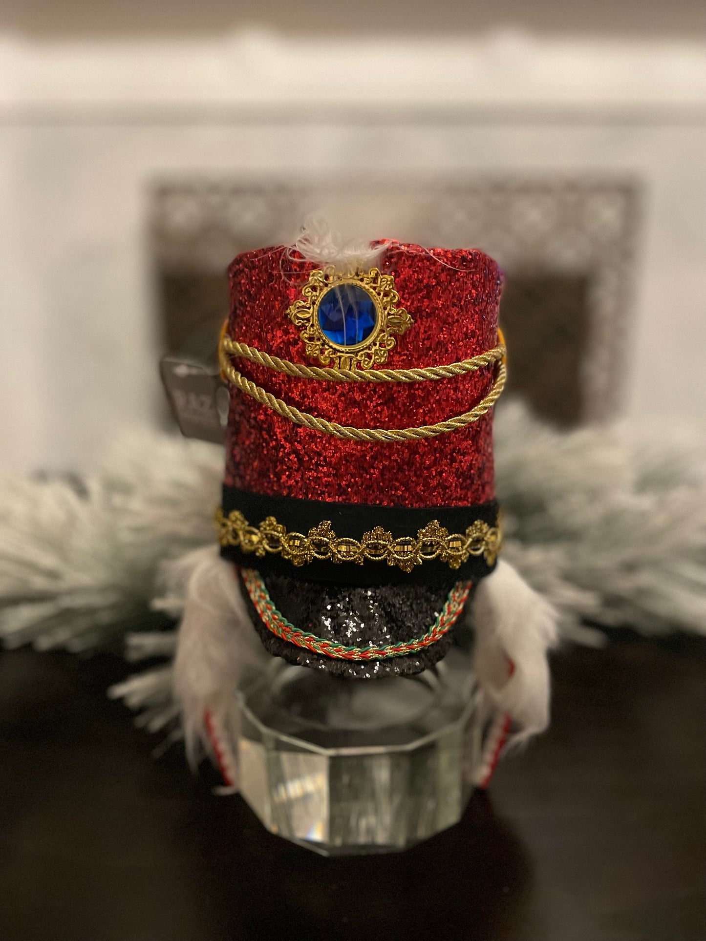 9.75" Nutcracker hat headband. Kids.
