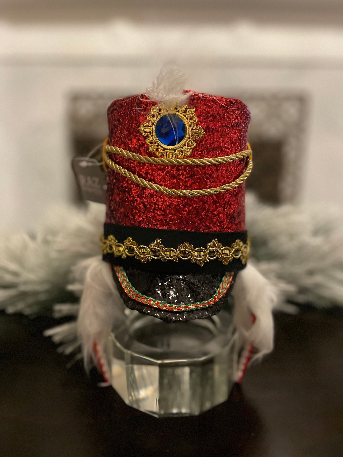 9.75" Nutcracker hat headband. Kids.