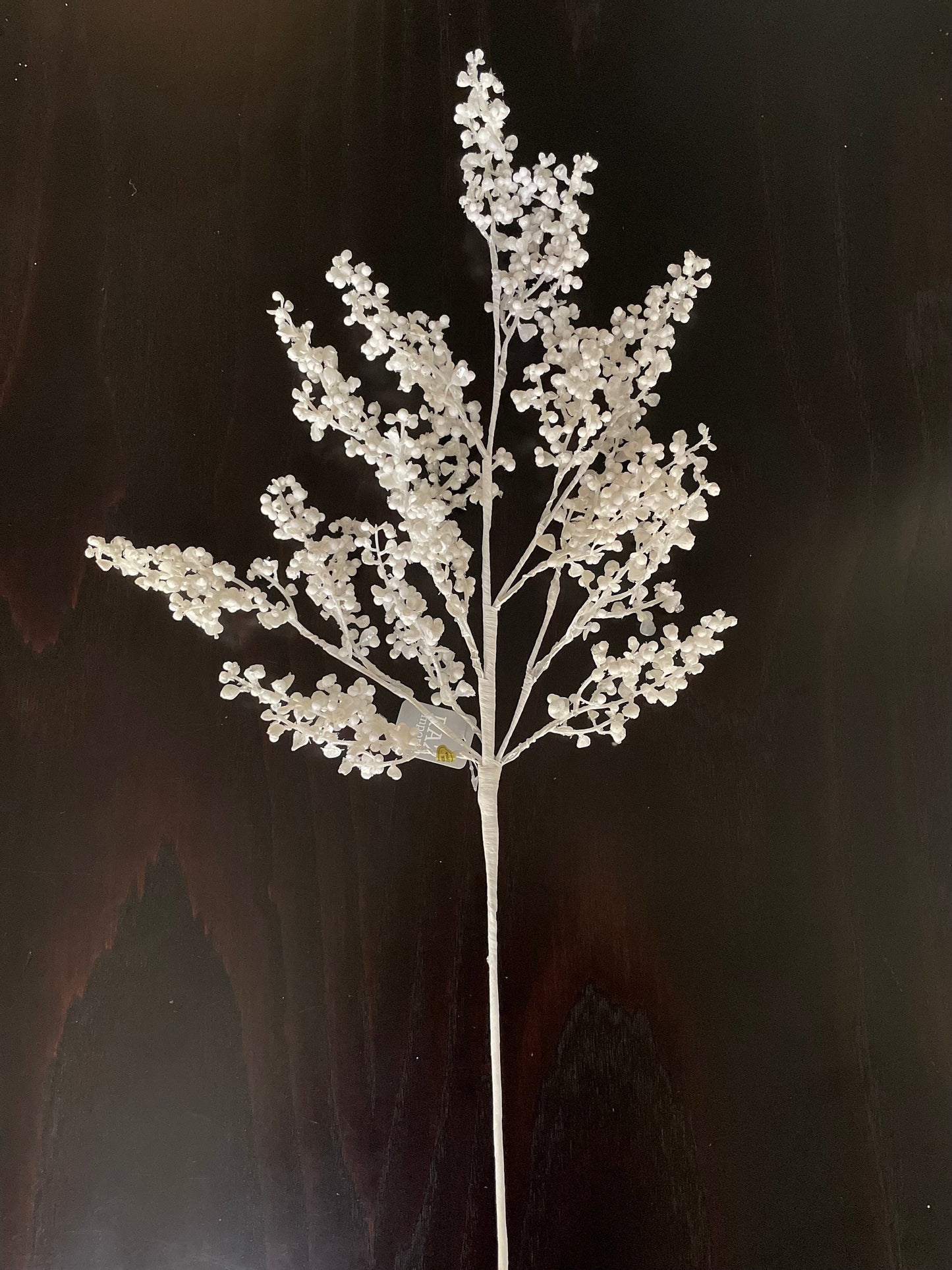 29” Snowy white berry spray.