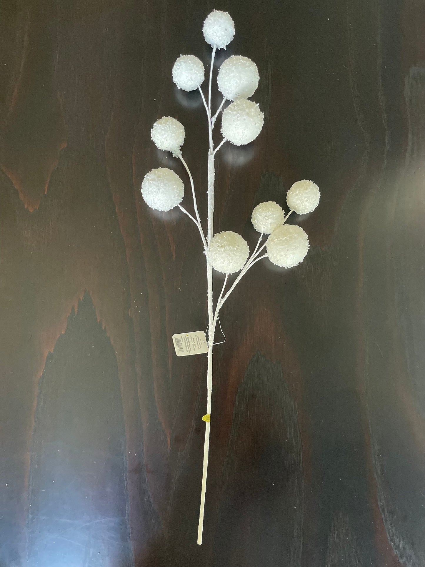 26.5” Glitter snowball spray.