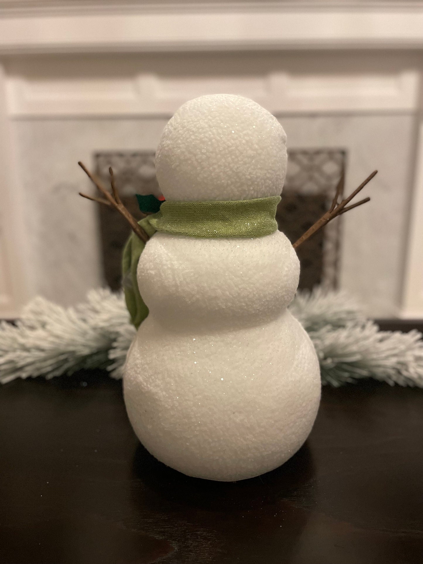 18” Snowman. Tabletop ornament.