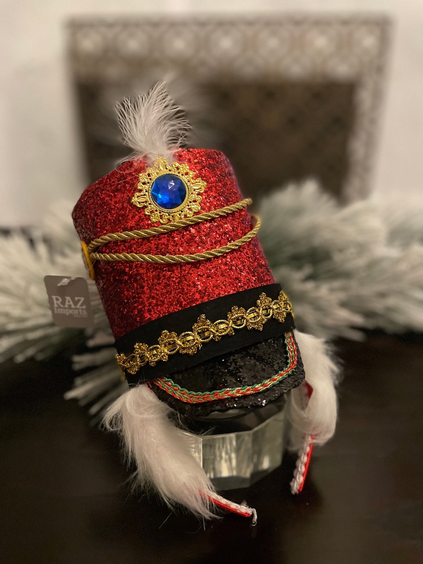 9.75" Nutcracker hat headband. Kids.
