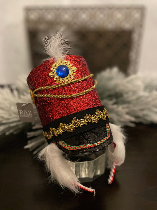 9.75" Nutcracker hat headband. Kids.