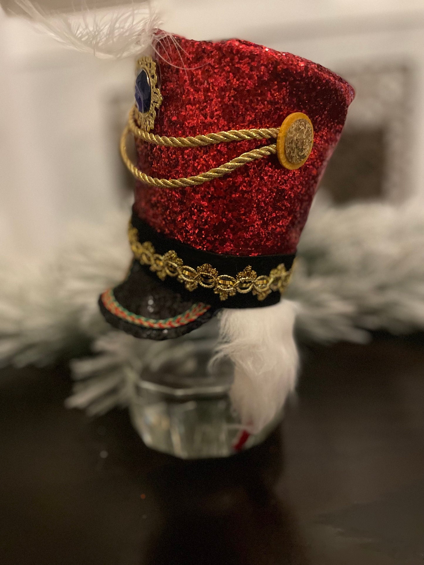9.75" Nutcracker hat headband. Kids.