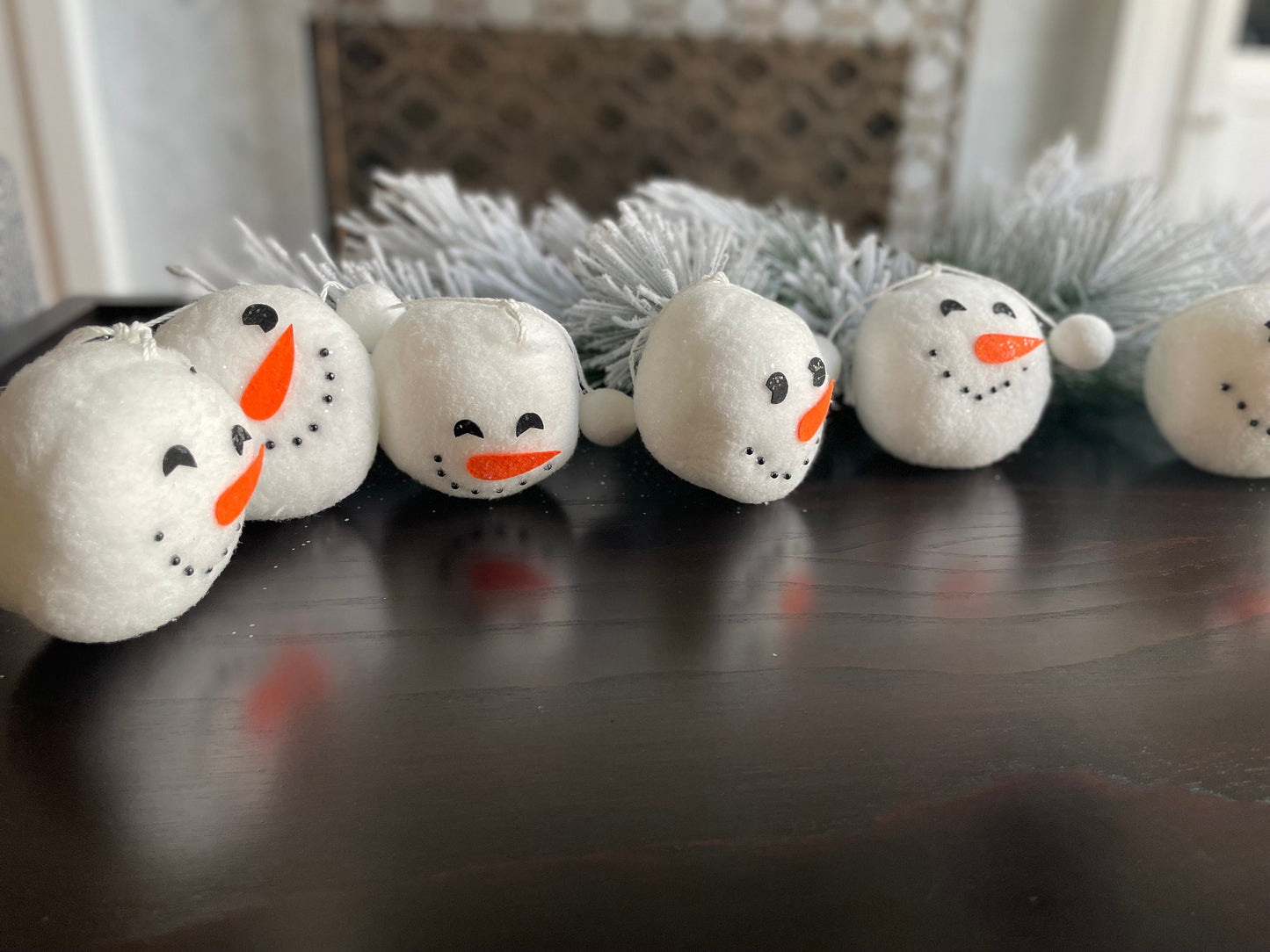 5.5’ Snowman Snowball garland*