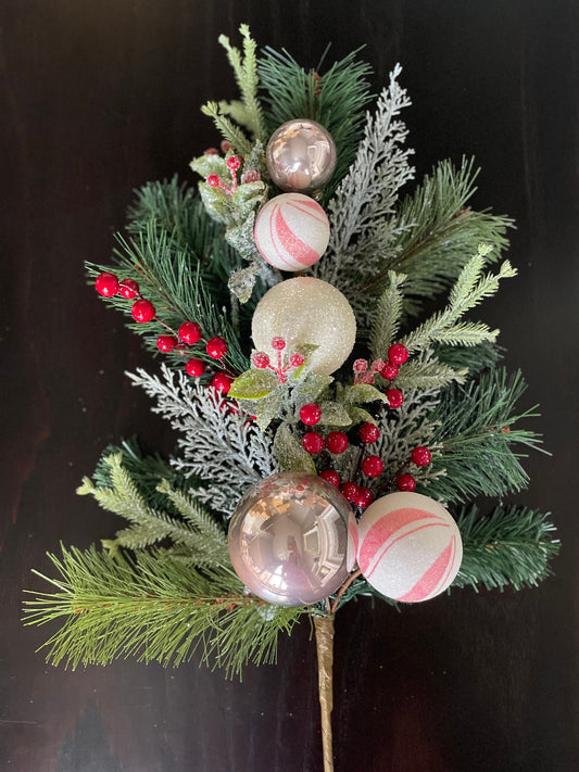 28” Mixed Peppermint ball spray.