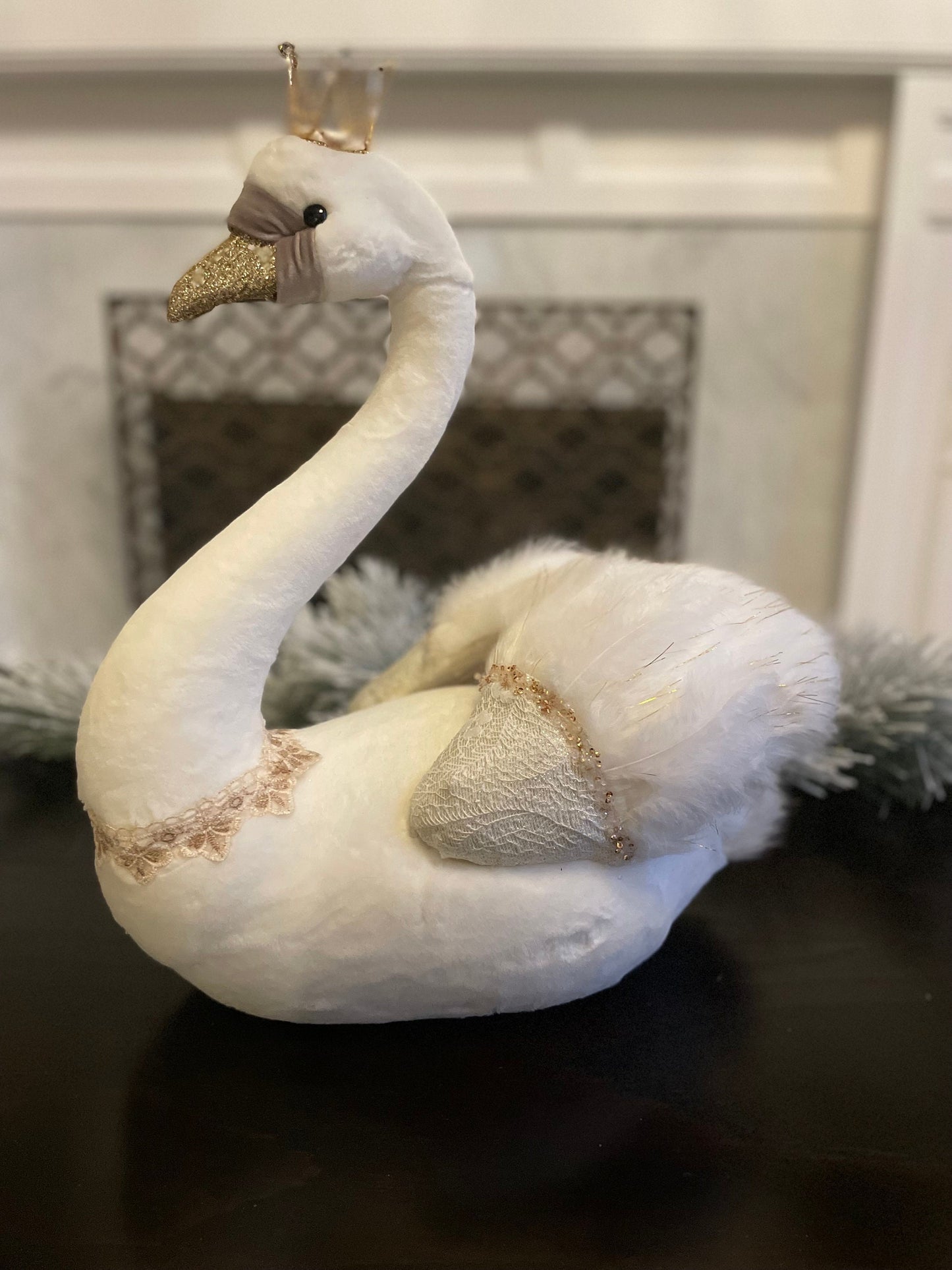 18" Swan white beauty. Mark Roberts.