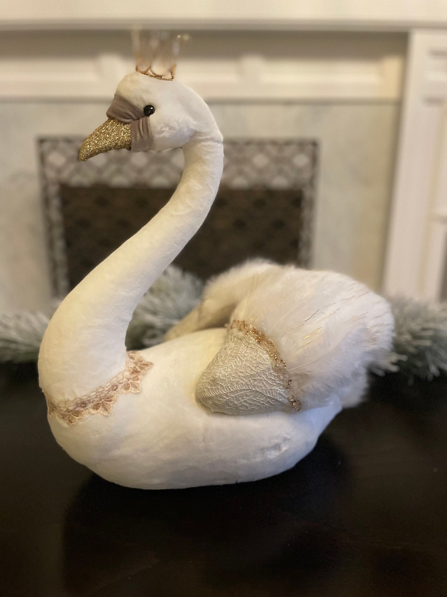 18" Swan white beauty. Mark Roberts.