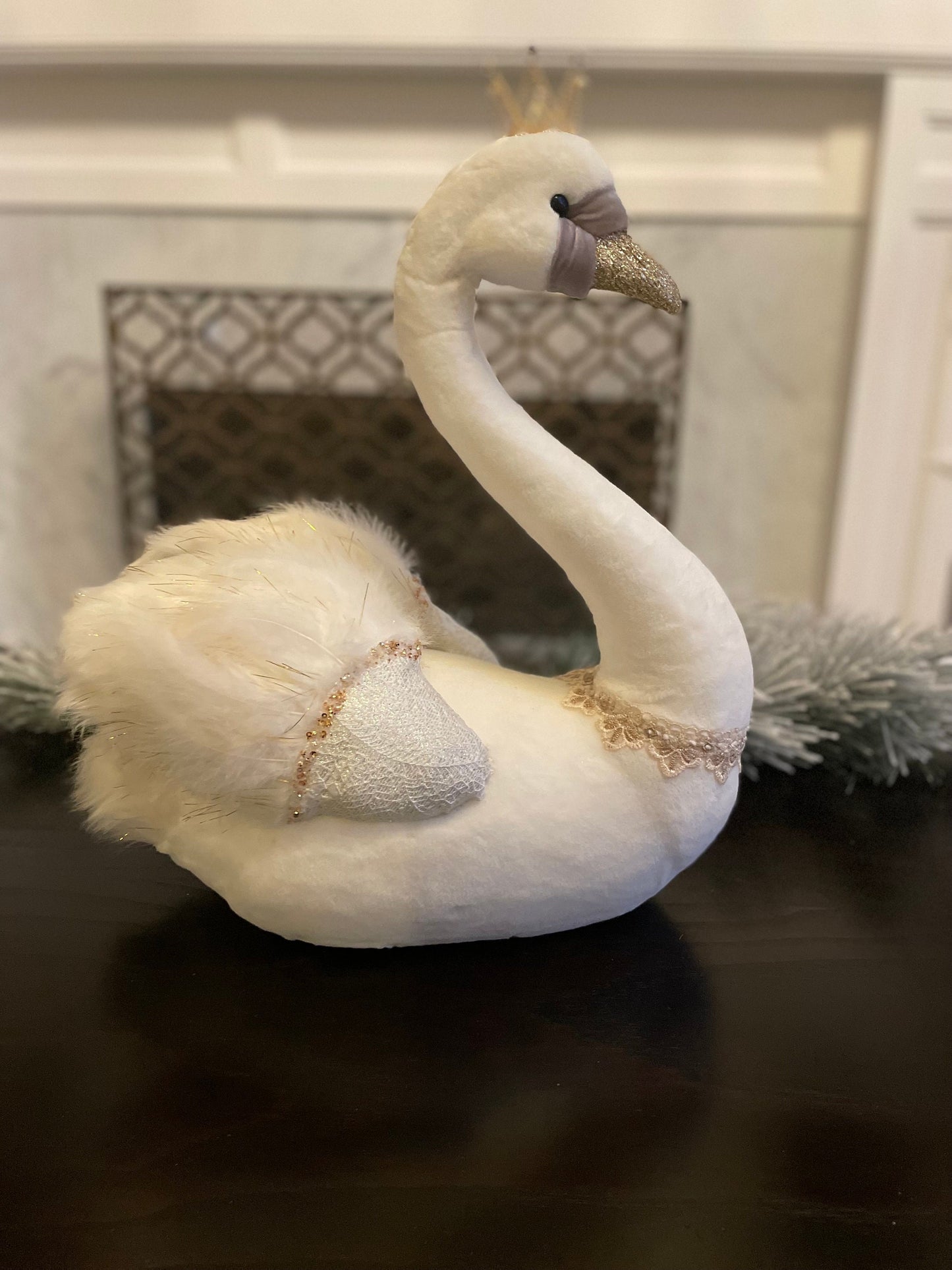 18" Swan white beauty. Mark Roberts.