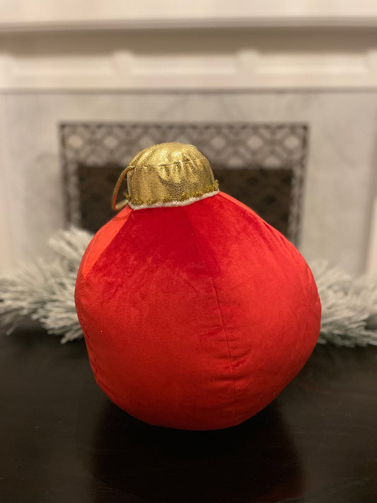 15” H x 10” W red tabletop ornament/ under the tree ornament.