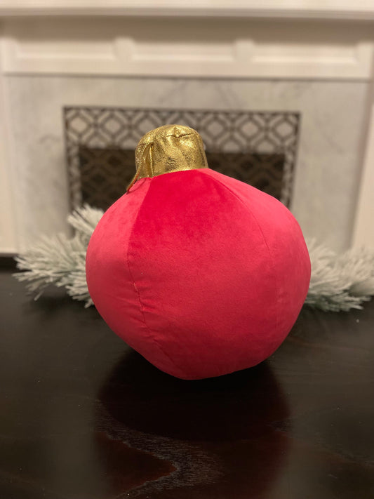 15” H x 10” W pink tabletop ornament/ under the tree ornament.