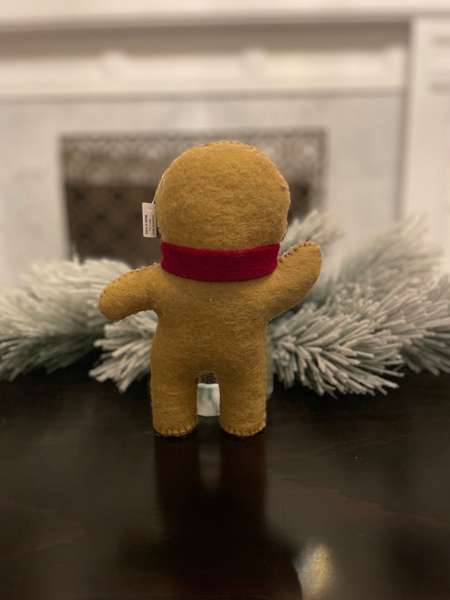 9.5”H gingerbread man ornament. candy Christmas.
