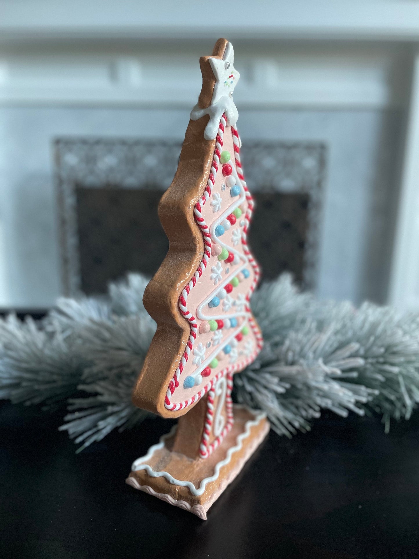 17” Candy Christmas tree. Christmas. Claydough. Pink.