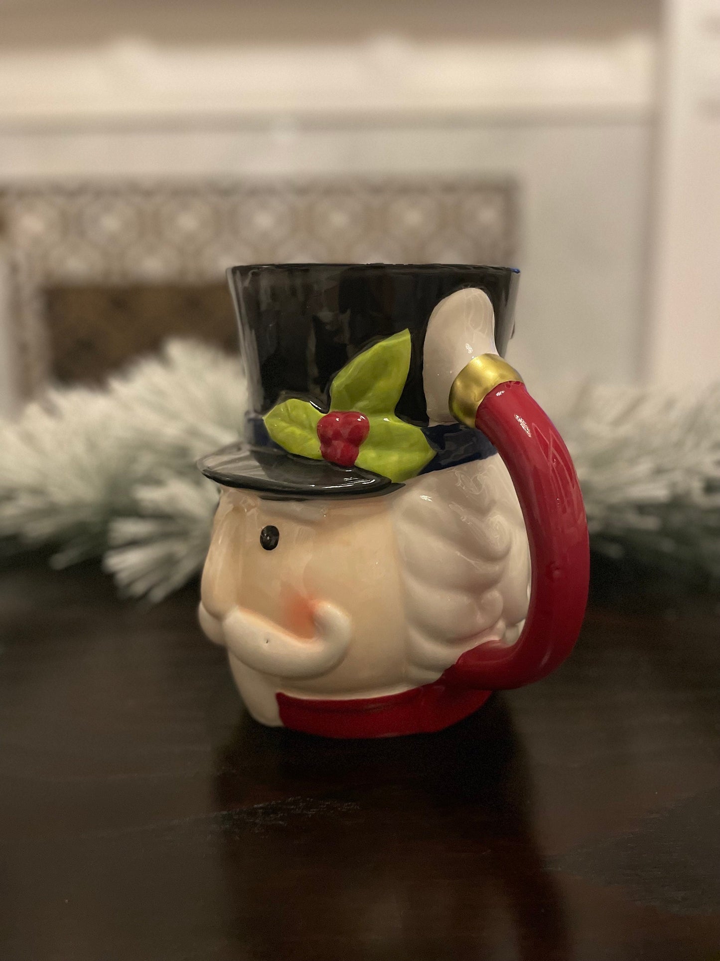 9”h x 9”w. Nutcracker dolomite jar.