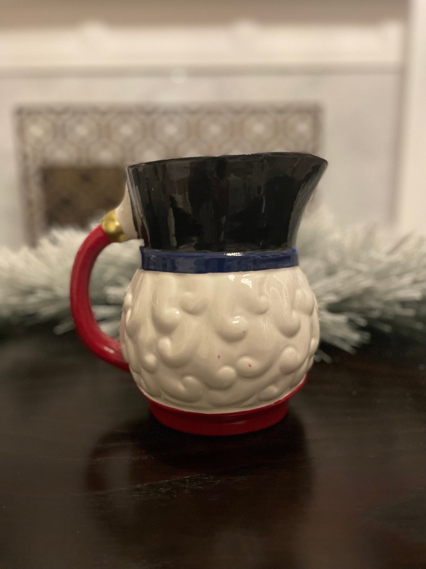 9”h x 9”w. Nutcracker dolomite jar.