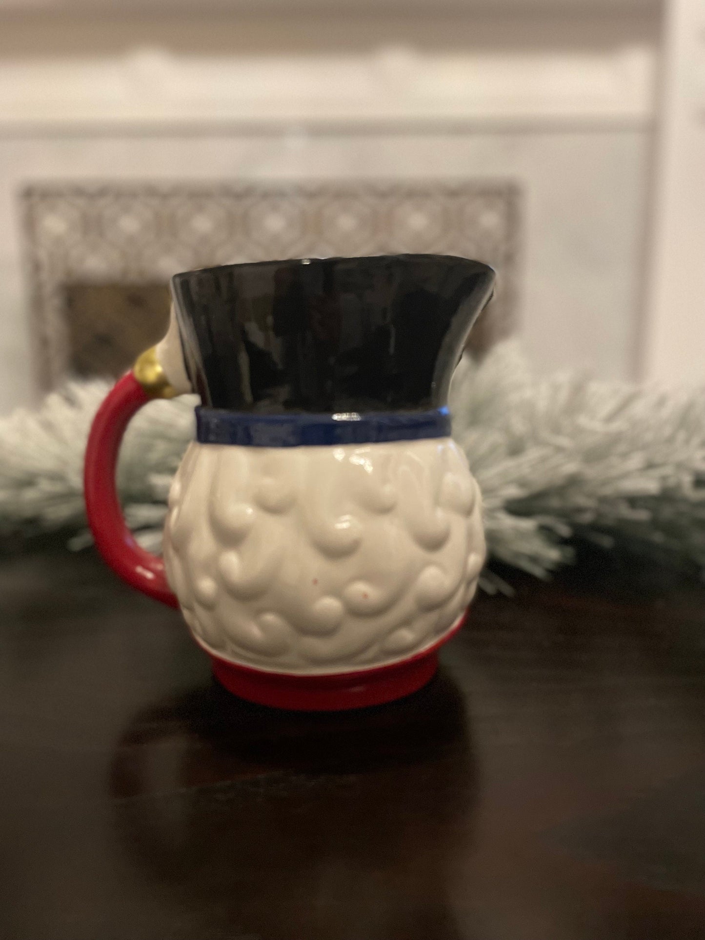 9”h x 9”w. Nutcracker dolomite jar.